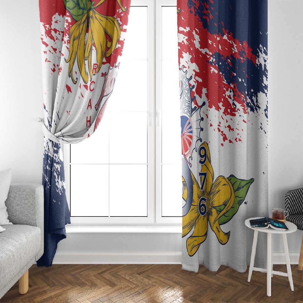 Département de Mayotte Window Curtain Ra Hachiri 976 Map With Ylang Ylang