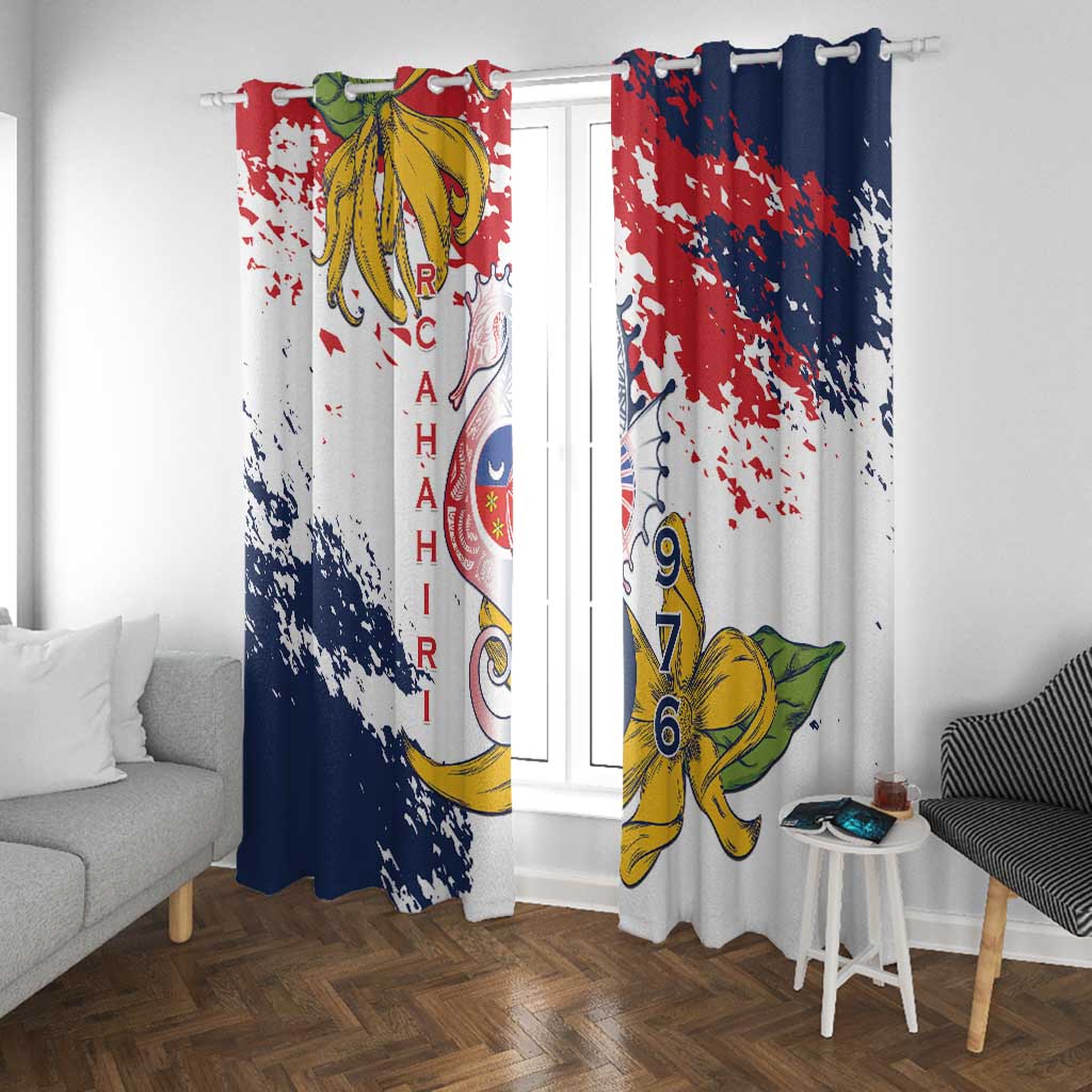 Département de Mayotte Window Curtain Ra Hachiri 976 Map With Ylang Ylang