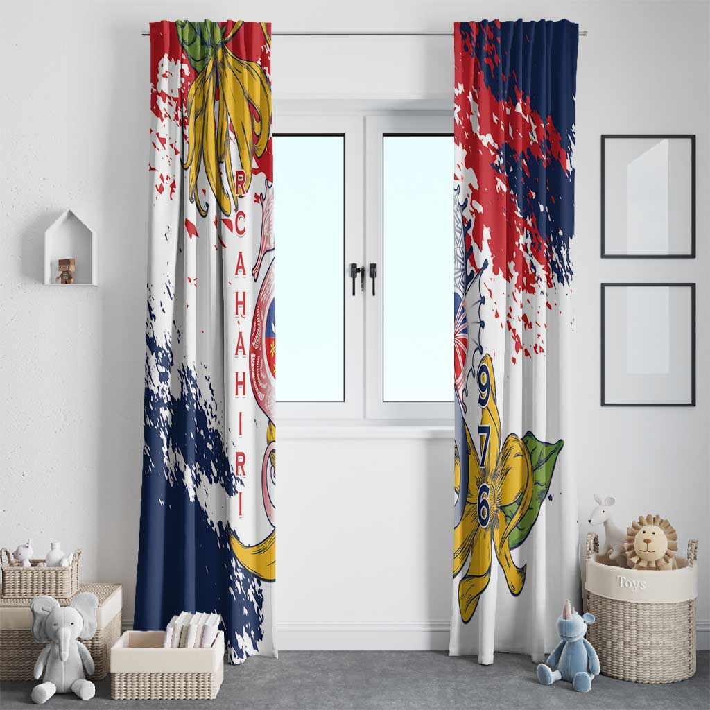 Département de Mayotte Window Curtain Ra Hachiri 976 Map With Ylang Ylang