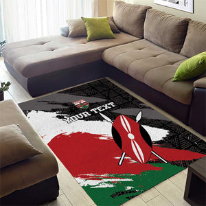 Custom Afro Kenya Area Rug Rugby Sevens - African Pattern