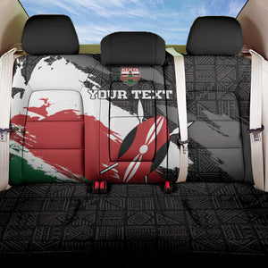 Custom Afro Kenya Back Car Seat Cover Rugby Sevens - African Pattern