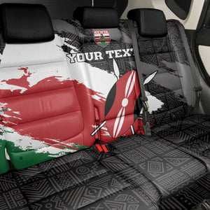 Custom Afro Kenya Back Car Seat Cover Rugby Sevens - African Pattern