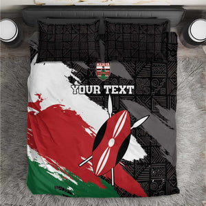 Custom Afro Kenya Bedding Set Rugby Sevens - African Pattern