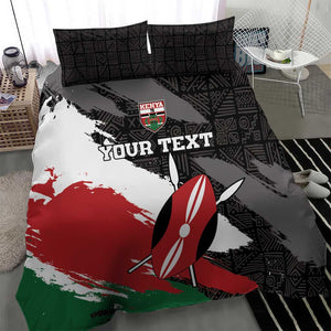 Custom Afro Kenya Bedding Set Rugby Sevens - African Pattern