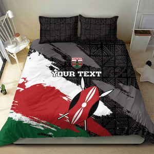 Custom Afro Kenya Bedding Set Rugby Sevens - African Pattern