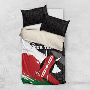 Custom Afro Kenya Bedding Set Rugby Sevens - African Pattern