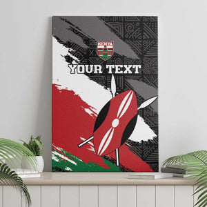 Custom Afro Kenya Canvas Wall Art Rugby Sevens - African Pattern