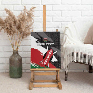 Custom Afro Kenya Canvas Wall Art Rugby Sevens - African Pattern