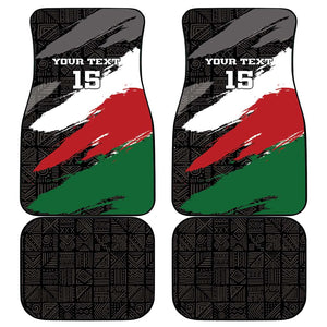 Custom Afro Kenya Car Mats Rugby Sevens - African Pattern