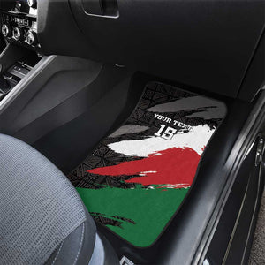 Custom Afro Kenya Car Mats Rugby Sevens - African Pattern