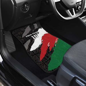 Custom Afro Kenya Car Mats Rugby Sevens - African Pattern