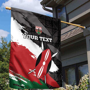 Custom Afro Kenya Garden Flag Rugby Sevens - African Pattern