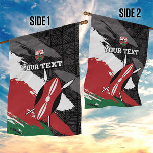 Custom Afro Kenya Garden Flag Rugby Sevens - African Pattern