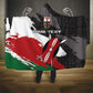 Custom Afro Kenya Hooded Blanket Rugby Sevens - African Pattern