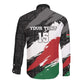 Custom Afro Kenya Long Sleeve Button Shirt Rugby Sevens - African Pattern