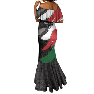 Custom Afro Kenya Mermaid Dress Rugby Sevens - African Pattern