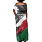 Custom Afro Kenya Off Shoulder Maxi Dress Rugby Sevens - African Pattern