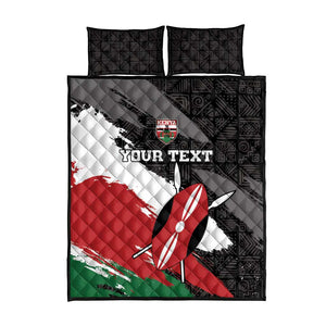 Custom Afro Kenya Quilt Bed Set Rugby Sevens - African Pattern