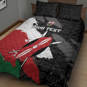 Custom Afro Kenya Quilt Bed Set Rugby Sevens - African Pattern