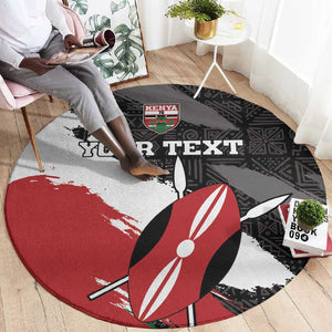 Custom Afro Kenya Round Carpet Rugby Sevens - African Pattern