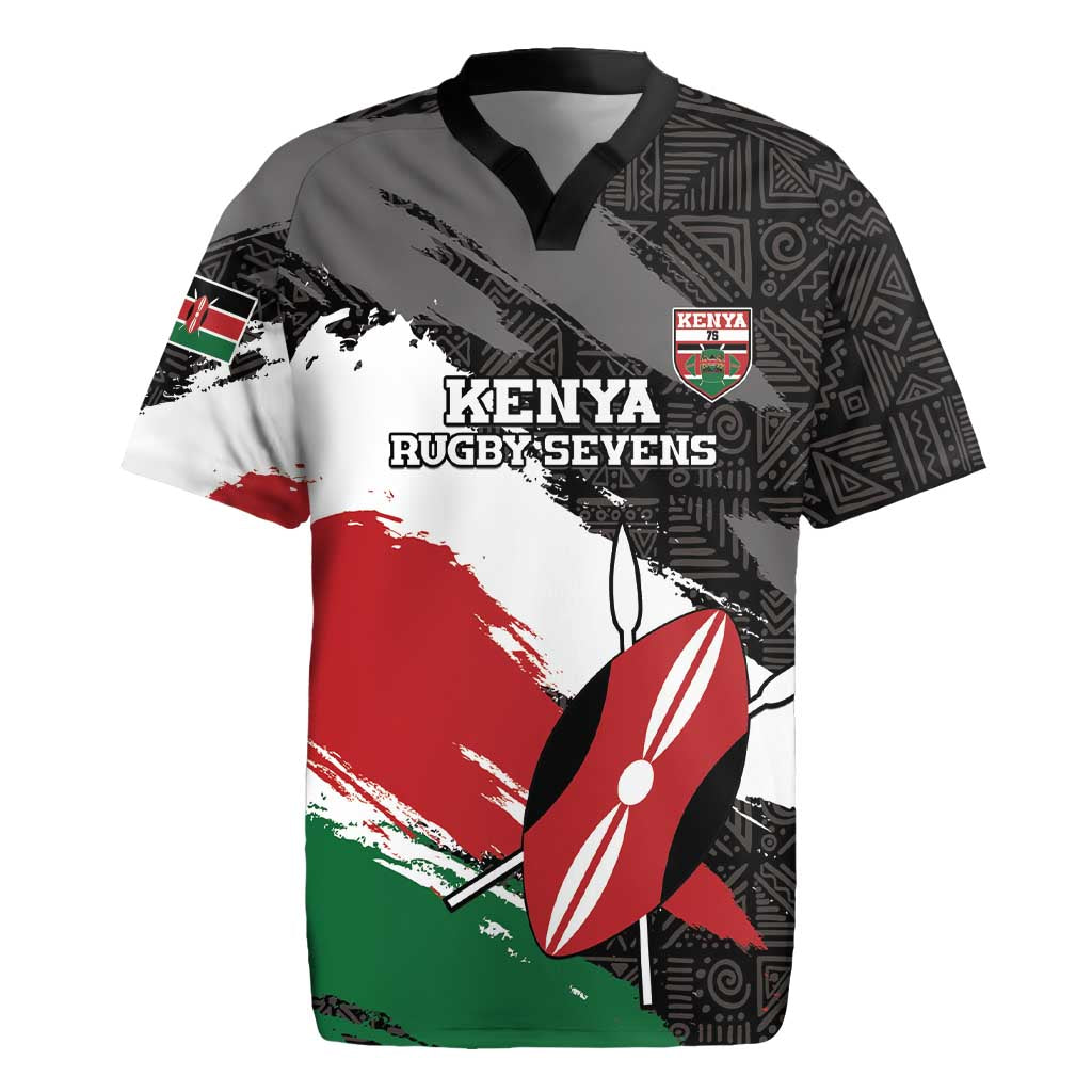 Custom Afro Kenya Rugby Jersey Rugby Sevens - African Pattern