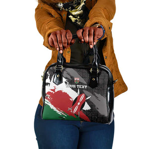 Custom Afro Kenya Shoulder Handbag Rugby Sevens - African Pattern