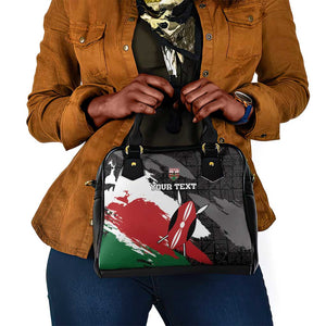 Custom Afro Kenya Shoulder Handbag Rugby Sevens - African Pattern