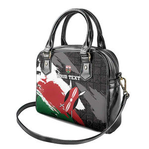 Custom Afro Kenya Shoulder Handbag Rugby Sevens - African Pattern