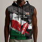 Custom Afro Kenya Sleeveless Zip Hoodie Rugby Sevens - African Pattern - African Pride
