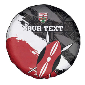 Custom Afro Kenya Spare Tire Cover Rugby Sevens - African Pattern