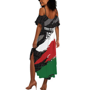 Custom Afro Kenya Summer Maxi Dress Rugby Sevens - African Pattern