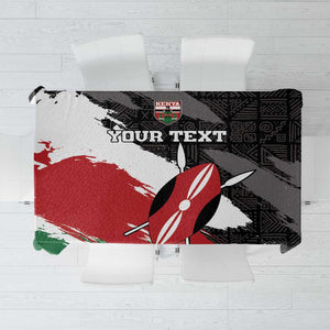 Custom Afro Kenya Tablecloth Rugby Sevens - African Pattern