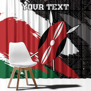 Custom Afro Kenya Window Curtain Rugby Sevens - African Pattern