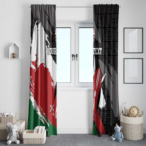 Custom Afro Kenya Window Curtain Rugby Sevens - African Pattern