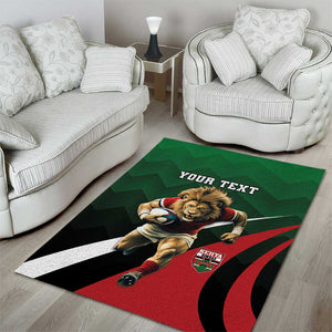 Kenya Rugby Custom Area Rug Simbas Mascot - Sporty Style