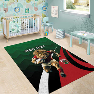 Kenya Rugby Custom Area Rug Simbas Mascot - Sporty Style