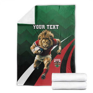 Kenya Rugby Custom Blanket Simbas Mascot - Sporty Style