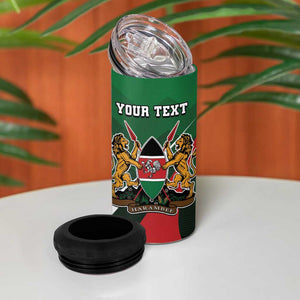 Kenya Rugby Custom 4 in 1 Can Cooler Tumbler Simbas Mascot - Sporty Style