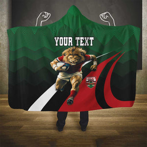 Kenya Rugby Custom Hooded Blanket Simbas Mascot - Sporty Style