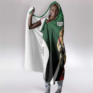 Kenya Rugby Custom Hooded Blanket Simbas Mascot - Sporty Style