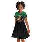 Kenya Rugby Custom Kid Short Sleeve Dress Simbas Mascot - Sporty Style
