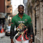 Kenya Rugby Custom Long Sleeve Button Shirt Simbas Mascot - Sporty Style