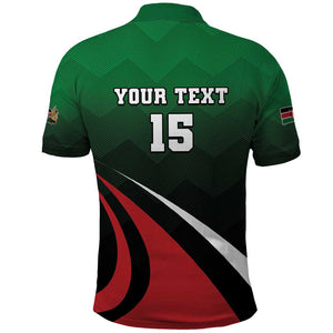 Kenya Rugby Custom Polo Shirt Simbas Mascot - Sporty Style