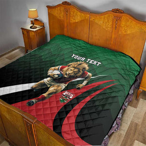 Kenya Rugby Custom Quilt Simbas Mascot - Sporty Style