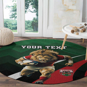 Kenya Rugby Custom Round Carpet Simbas Mascot - Sporty Style