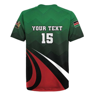 Kenya Rugby Custom Rugby Jersey Simbas Mascot - Sporty Style