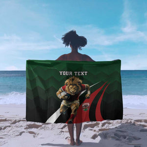 Kenya Rugby Custom Sarong Simbas Mascot - Sporty Style