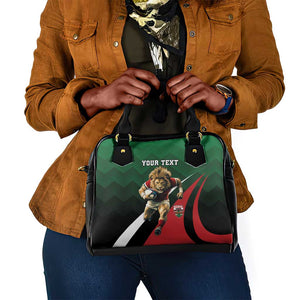 Kenya Rugby Custom Shoulder Handbag Simbas Mascot - Sporty Style