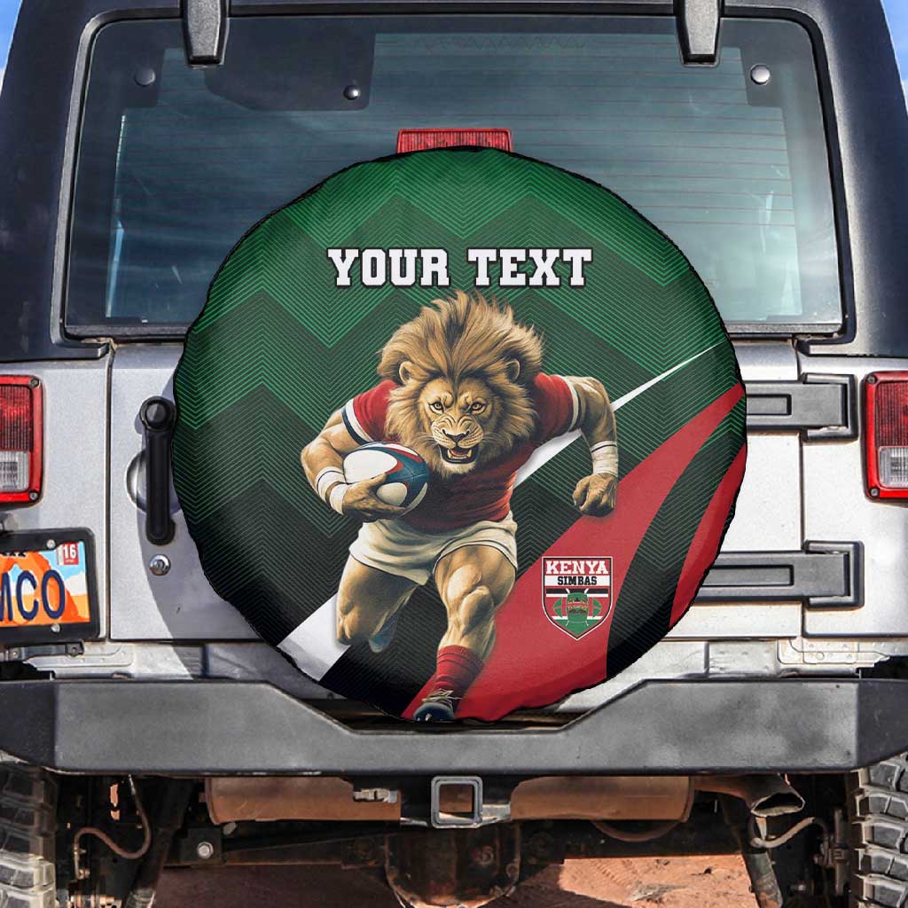 Kenya Rugby Custom Spare Tire Cover Simbas Mascot - Sporty Style