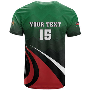 Kenya Rugby Custom T shirt Simbas Mascot - Sporty Style